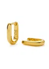Missoma Womens  Classic Ovate 18ct Yellow-gold Vermeil Plated Sterling-silver Huggies In Gold