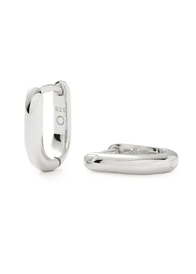 Missoma Classic Ovate Sterling Silver Hoop Earrings