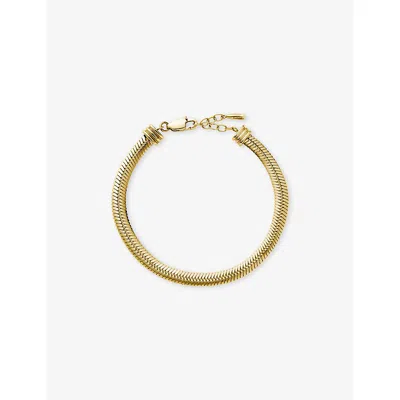 Missoma Classic Snake 18ct Yellow Gold Pvd Plated Stainless-steel Chain Bracelet