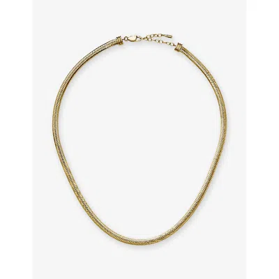 Missoma Classic Snake 18ct Yellow Gold Pvd Plated Stainless-steel Chain Necklac