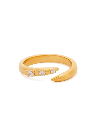 Missoma Claw Embellished 18kt Gold-plated Ring