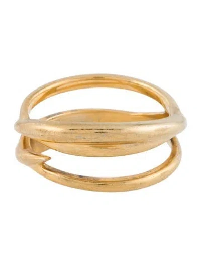 Pre-owned Missoma Claw Entwine Ring In Multi