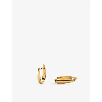 Missoma Claw Huggies 18ct Gold-plated Brass Hoop Earrings
