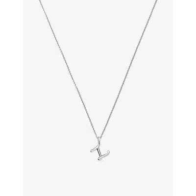 Missoma Curly Molten Mini Initial C Silver-plated Sterling-silver Necklac