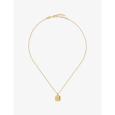 Missoma December Birthstone 18ct Gold Vermeil Plated Sterling Silver Pendant Necklac