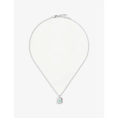 Missoma December Birthstone Sterling-silver And Crystal Pendant Necklac