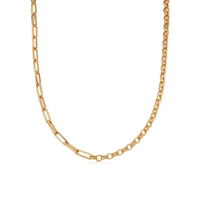 Missoma Deconstructed Axiom 18kt Gold-plated Chain Necklace