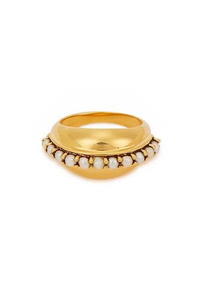 Missoma Dome Pearl 18kt Gold-plated Ring