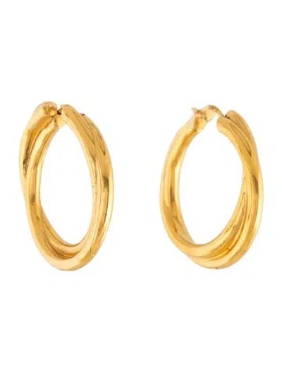 Pre-owned Missoma Double Hoop Earrings In Multicolor