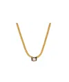 Missoma Enamel And Gemstone Suspension Pendant Chain Necklace In Multicolor
