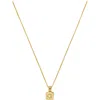 Missoma Engravable Cubic Zirconia Star Pendant Necklace In Gold