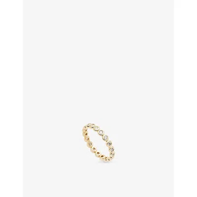 Missoma Eternity 14ct Yellow Gold And Lab Grown Diamond Ring