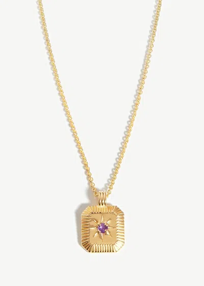 Missoma February Birthstone 18kt Gold-plated Necklace