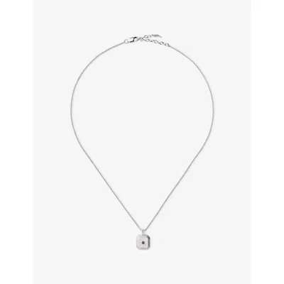 Missoma September Birthstone Sterling-silver And Crystal Pendant Necklac