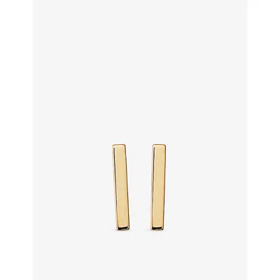 Missoma Fine Bar 9ct Yellow-gold Stud Earrings