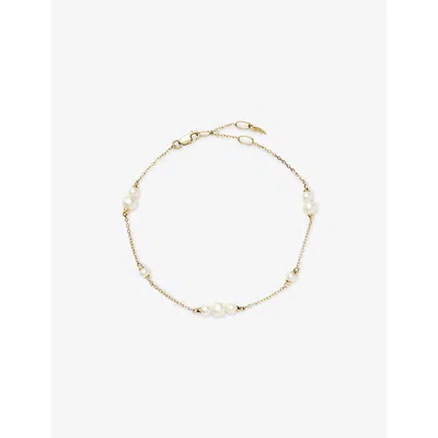 Missoma Fine Pearl 14ct Yellow Gold Chain Bracelet