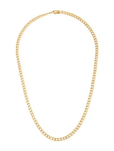 Pre-owned Missoma Flat Curb Chain Necklace, 17.25" In Multicolor