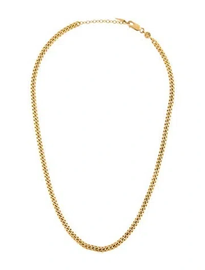 Pre-owned Missoma Flat Curb Chain Necklace, 18" In Multi