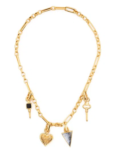 Missoma Gold Charm Chained Necklace