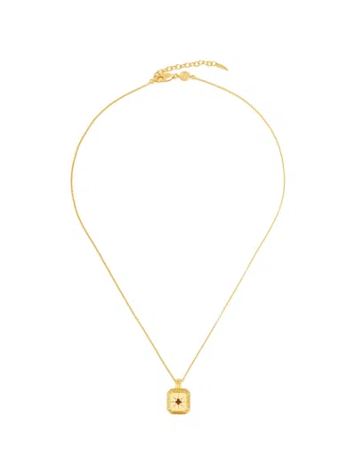 Missoma Square-pendant Necklace In Gold