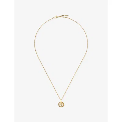 Missoma Harris Reed Taking Flight Mini 18ct Gold Plated Brass Pendant Necklac