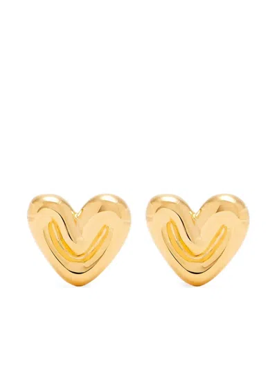 Missoma Heart-shaped Earrings In Gold