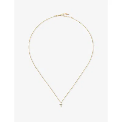 Missoma Initial A 14ct Yellow Gold Mini Pendant Necklac