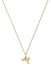 Missoma Initial M Mini 18kt Gold Vermeil Necklace In Gold