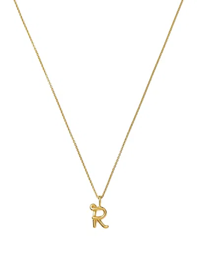 Missoma Initial Pendant Necklace In Gold