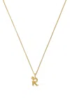Missoma Initial R Mini 18kt Gold Vermeil Necklace In Gold