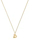 Missoma Initial S Mini 18kt Gold Vermeil Necklace In Gold