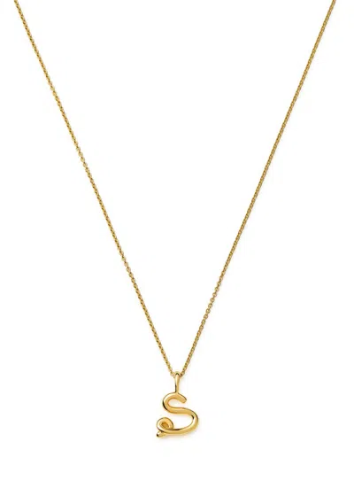 Missoma Initial S Mini 18kt Gold Vermeil Necklace