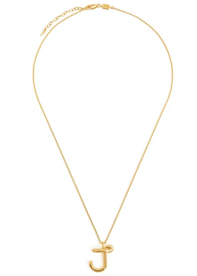Missoma J Initial 18kt Gold-plated Necklace