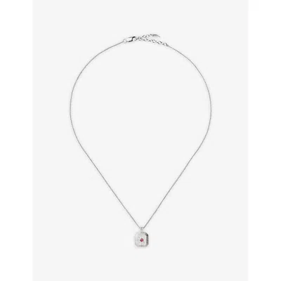 Missoma July Birthstone Sterling-silver And Crystal Pendant Necklac In Metallic