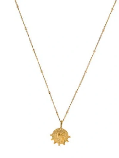 Pre-owned Missoma Lucy Williams Beaded Coin Necklace, 17.5" In Multi