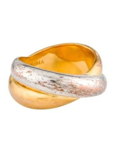 Pre-owned Missoma Lucy Williams Chunky Entwine Ring In Multi