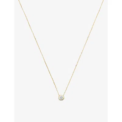 Missoma Lucy Williams Fine Diamond 14ct Yellow Gold And Lab Grown Diamond Pendant Necklac