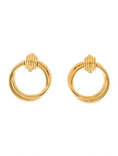 Pre-owned Missoma Lucy Williams Front Facing Hoop Earrings In Multi