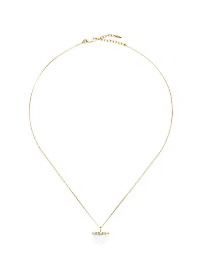 Missoma Lucy Williams T-bar Stone-pendant Necklace In Gold