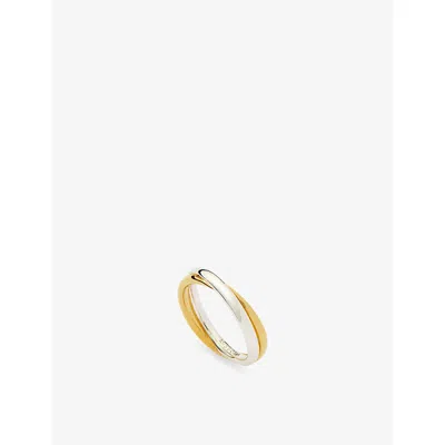 Missoma Lucy Williams X  Entwine Silver And 18ct Yellow Gold-plated Ring Mixed