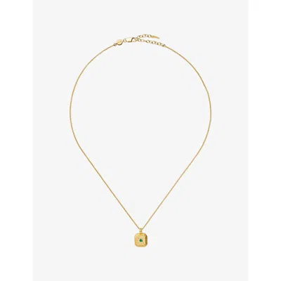 Missoma May Birthstone Birthstone 18ct Gold Vermeil Sterling Silver Pendant Necklac