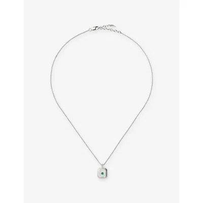 Missoma May Birthstone Sterling-silver And Crystal Pendant Necklac