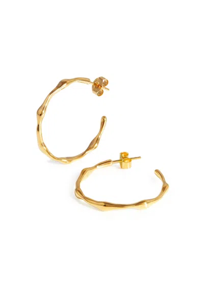 Missoma Medium Molten 18kt Gold Vermeil Hoop Earrings