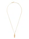 Missoma Message In A Bottle Ridge Pendant Necklace In Gold