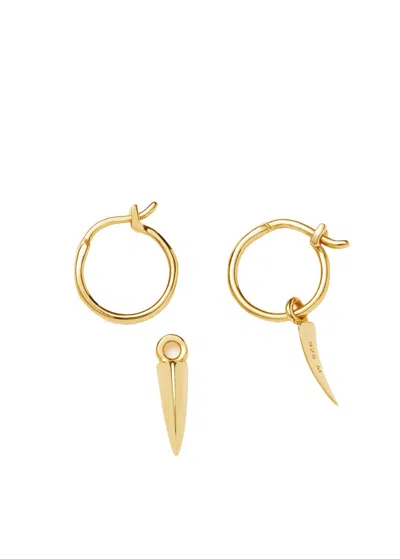 Missoma Mini Claw Charm 18kt Gold Vermeil Hoop Earrings