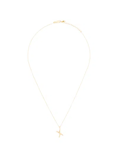Missoma Mini Curly Molten Necklace In Gold