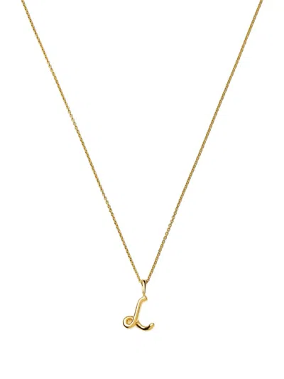 Missoma Mini Initial L Pendant Necklace In Gold