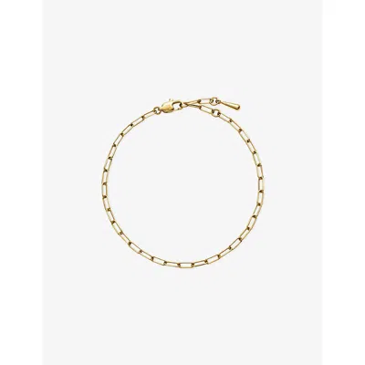 Missoma Mini Paperclip 18ct Gold-plated Stainless Steel Chain Bracelet