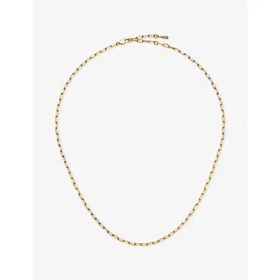 Missoma Mini Paperclip 18ct Gold-plated Stainless Steel Chain Necklac