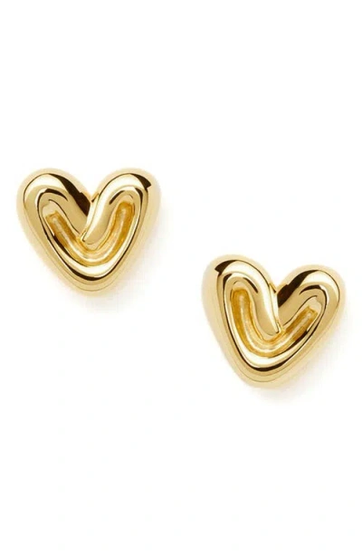 MISSOMA MISSOMA MINI PUFFY HEART STUD EARRINGS